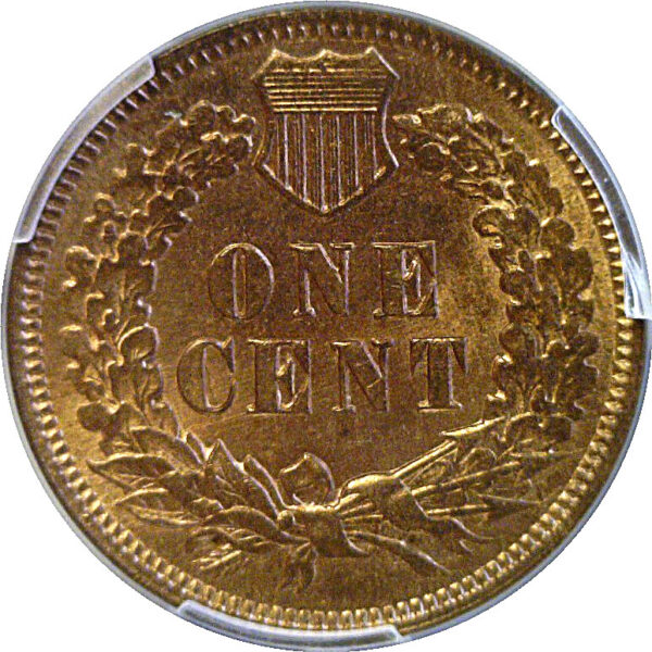1873 Closed 3.  Indian Head Cent  -  PCGS MS-63 RB - Image 3