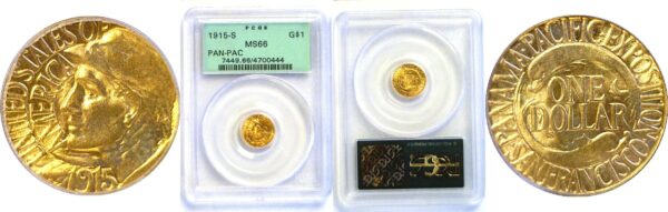 1915-S $1 Panama-Pacific Gold Commemorative  -  PCGS MS-66