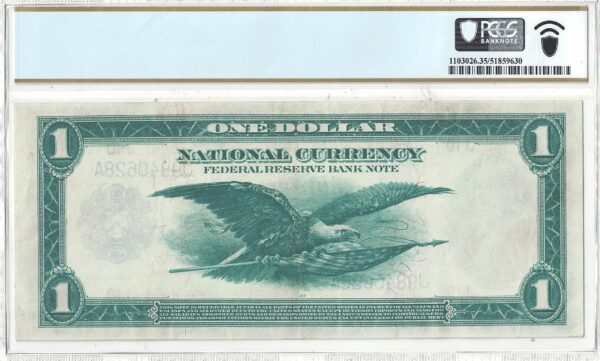 1918 $1 Federal Reserve Bank Note Fr-737 PCGS VF-35 - Image 3