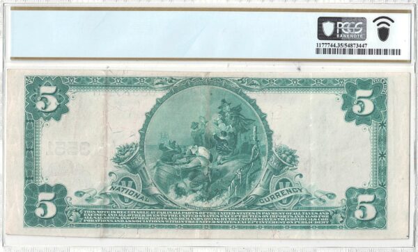 1902 $5 Royersford, Pennsylvania Charter 3551 PCGS VF-35 - Image 3