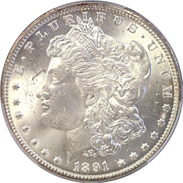 1891-CC Morgan Dollar. -  PCGS MS-65 - Image 2