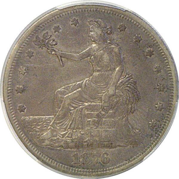 1876 Trade Dollar. -  PCGS VF-35 - Image 2