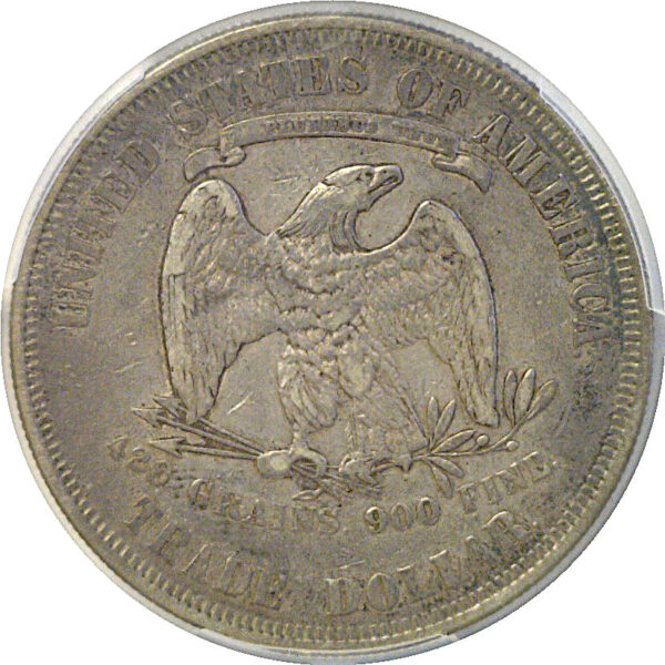 1876 Trade Dollar. -  PCGS VF-35 - Image 3