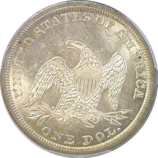 1840 Seated Liberty Dollar  -  PCGS MS-63+ - Image 3