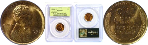 1909-S Lincoln Cent  -  PCGS MS-64 RD