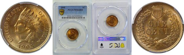 1905 Indian Head Cent  -  PCGS MS-64 RD