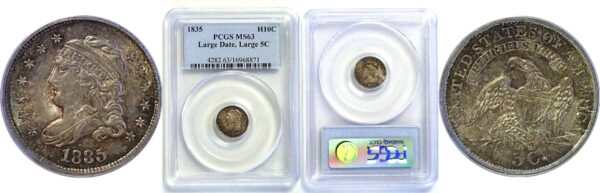 1835 Bust Half Dime  -  PCGS MS-63