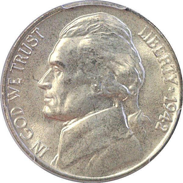 1942-P Jefferson Nickel  -  PCGS MS-66+ FS - Image 2