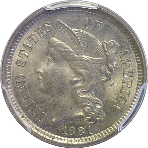 1881 Nickel Three Cent. -  PCGS MS-65 - Image 2