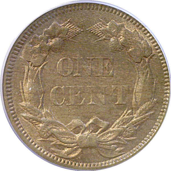 1858 Small Letters.  Flying Eagle Cent  -  PCGS MS-62 - Image 3