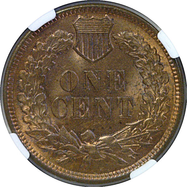 1909 Indian Head Cent. -  NGC MS-62 RB - Image 3