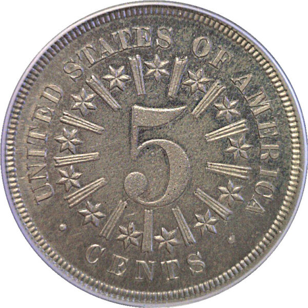 1866 Shield Nickel. -  PCGS PR-65 - Image 3