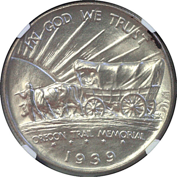 1939-D Oregon Trail Commemorative Half Dollar  -  NGC MS-66 - Image 3