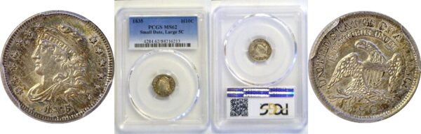 1835 Bust Half Dime  -  PCGS MS-62