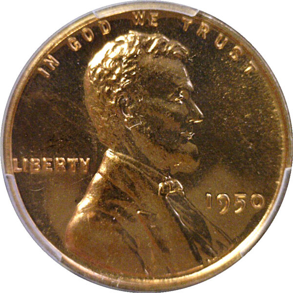 1950 Lincoln Cent  -  PCGS PR-67 RD - Image 2