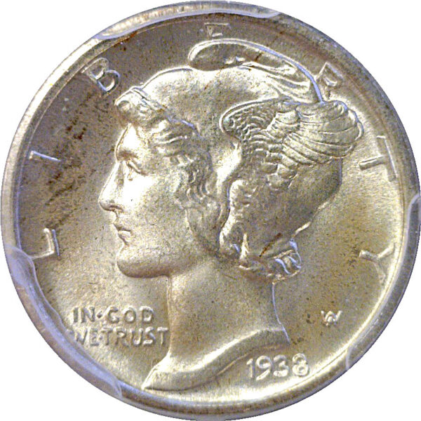 1938-D Mercury Dime  -  PCGS MS-67 FB - Image 2