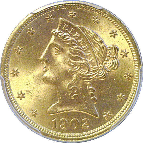 1902-S $5 Liberty  -  PCGS MS-66 - Image 2