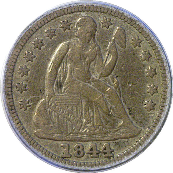 1844 Seated Liberty Dime  -  PCGS VF-25 - Image 2