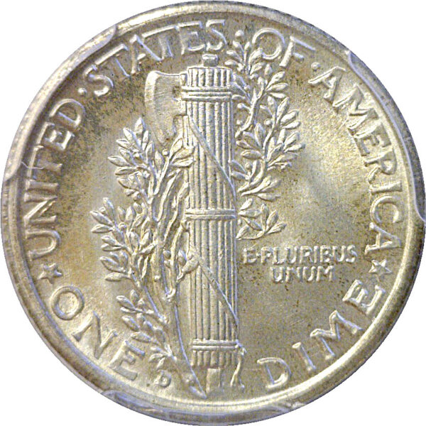 1938-D Mercury Dime  -  PCGS MS-67 FB - Image 3