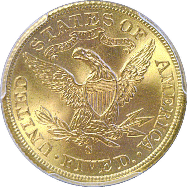 1902-S $5 Liberty  -  PCGS MS-66 - Image 3