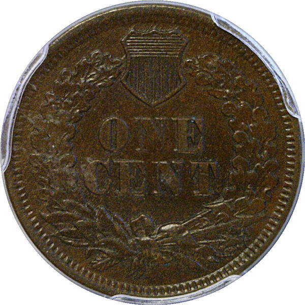 1869 Indian Head Cent  -  PCGS AU-53 - Image 3