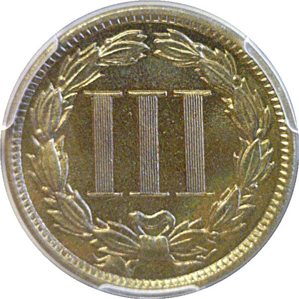 1885 Nickel Three Cent  -  PCGS PR-66 - Image 3