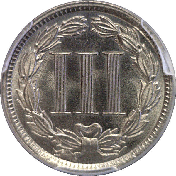 1886 Nickel Three Cent  -  PCGS PR-67 - Image 3