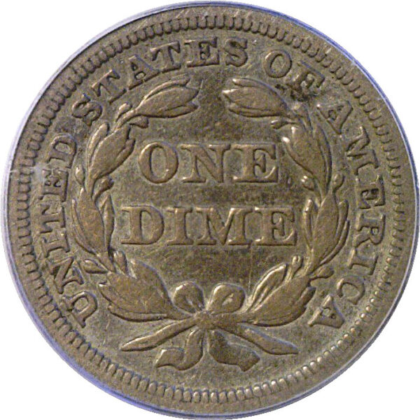 1844 Seated Liberty Dime  -  PCGS VF-25 - Image 3