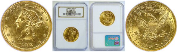 1892-O $10 Liberty  -  NGC MS-61