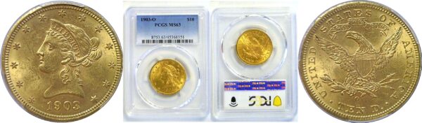1903-O $10 Liberty  -  PCGS MS-63