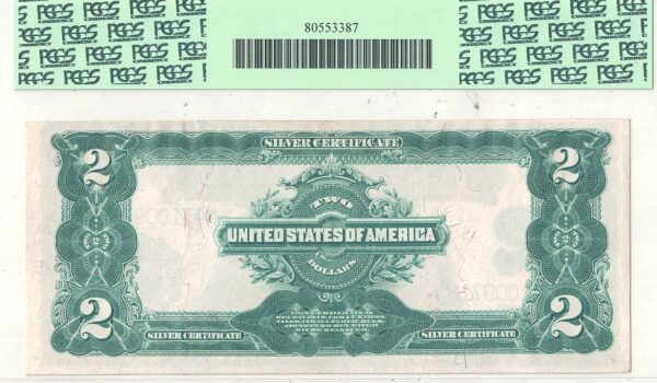 1899 $2 Silver Certificate Fr-258 PCGS AU 55-PPQ - Image 3