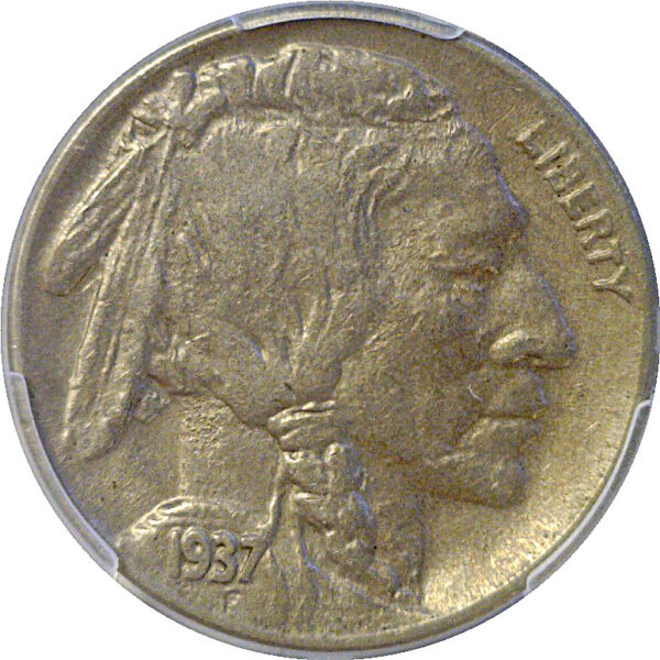 1937-D 3 legs. Buffalo Nickel  -  PCGS AU-50 - Image 2