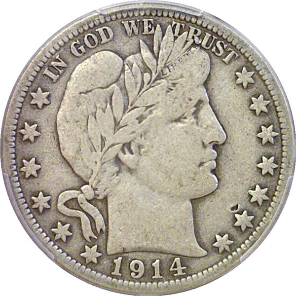 1914-S Barber Half Dollar  -  PCGS F-15  CAC - Image 2