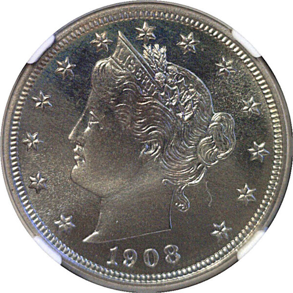 1908 Liberty Nickel  -  NGC PF-67+  CAC - Image 2