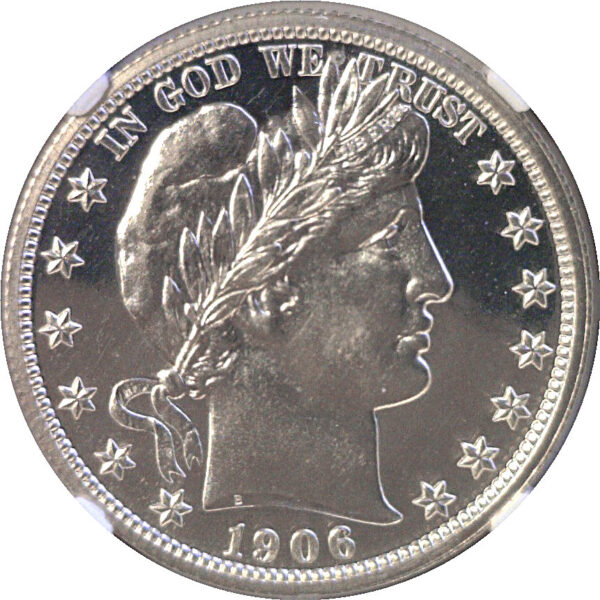 1906 Barber Half Dollar  -  NGC PF-67 - Image 2
