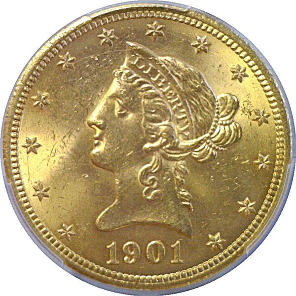 1901-S $10 Liberty  -  PCGS MS-64 - Image 2