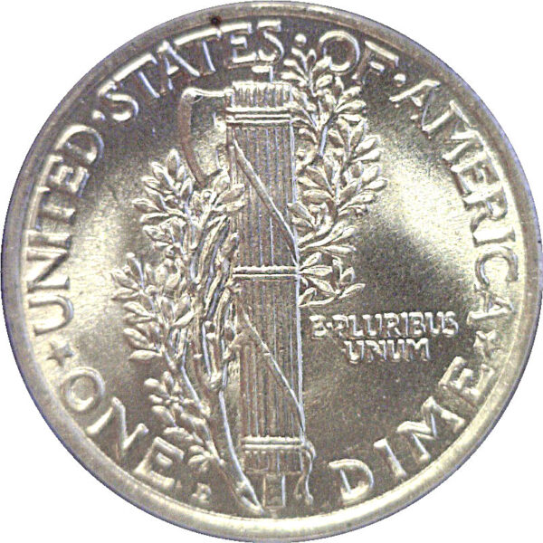 1924-D Mercury Dime. -  PCG MS-65 FB - Image 3