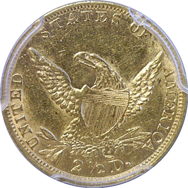 1836 $2 1/2 Classic  -  PCGS AU-58 - Image 3