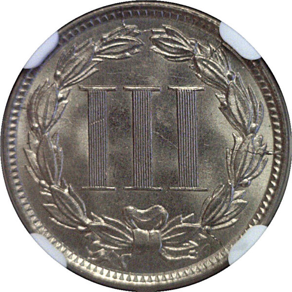 1881 Nickel Three Cent  -  NGC MS-65 - Image 3