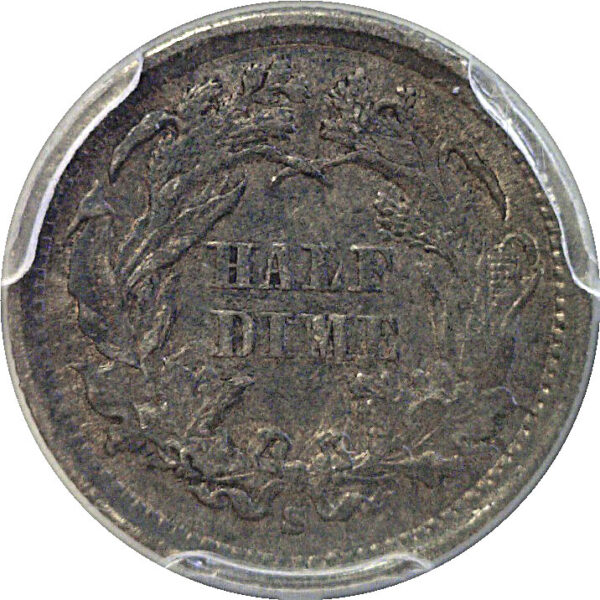 1867-S Seated Liberty Half Dime. -  PCGS XF-40 - Image 3