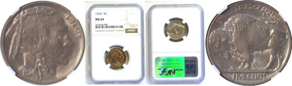 1924 Buffalo Nickel  -  NGC MS-64