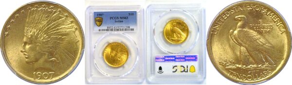 1907 $10 Indian  -  PCGS MS-63