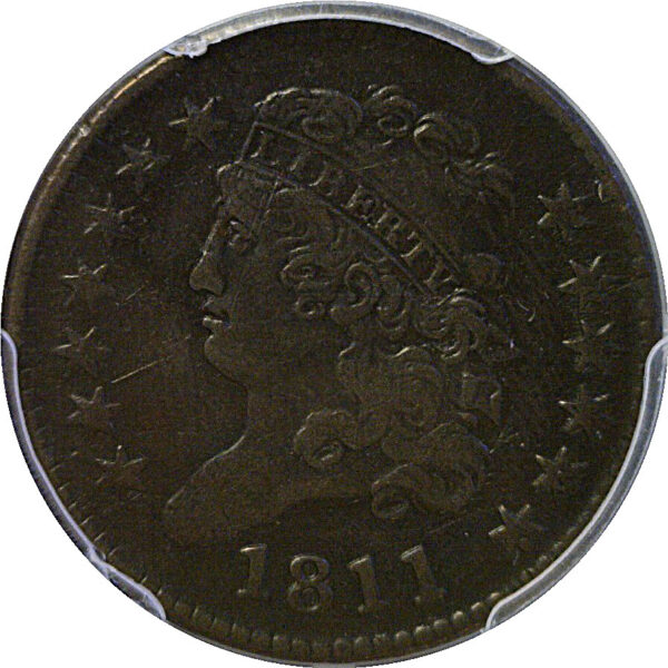 1811 Half Cent  -  PCGS VF-25 - Image 2