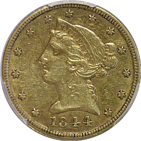 1844-C $5 Liberty  -  PCGS AU-50 - Image 2