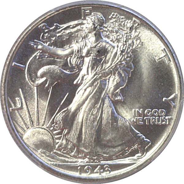 1943 Walking Liberty Half Dollar  -   PCGS MS-67  CAC - Image 2