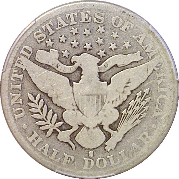 1892-S Barber Half Dollar  -  PCGS G-4  CAC - Image 3