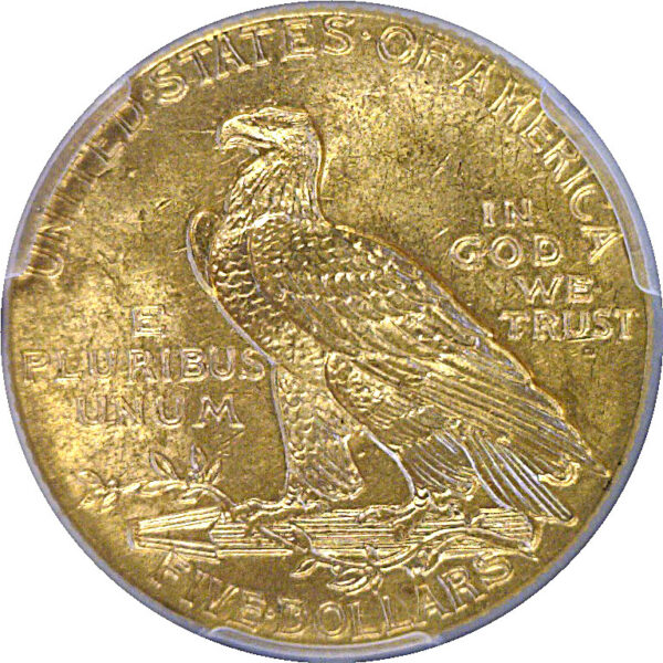 1914 $5 Indian  -  PCGS MS-63+  CAC - Image 3