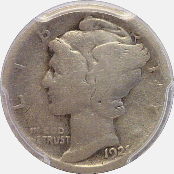 1921 Mercury Dime PCGS AG-3 - Image 2