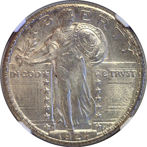 1924-D Standing Liberty Quarter  -  NGC MS-65 - Image 2