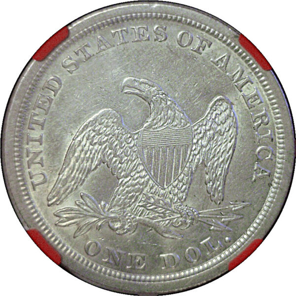 1853 Seated Liberty Dollar  -  NGC AU-58 - Image 3
